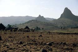 Ostafrika, thiopien - Djibouti: Expedition durch die Wste Danakil - Blick auf die Gebirgslandschaft